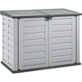 thumbnail image 2 of Rimax Casual Medium Polypropylene Resin Garden Shed, Grey and Black, 2 of 3