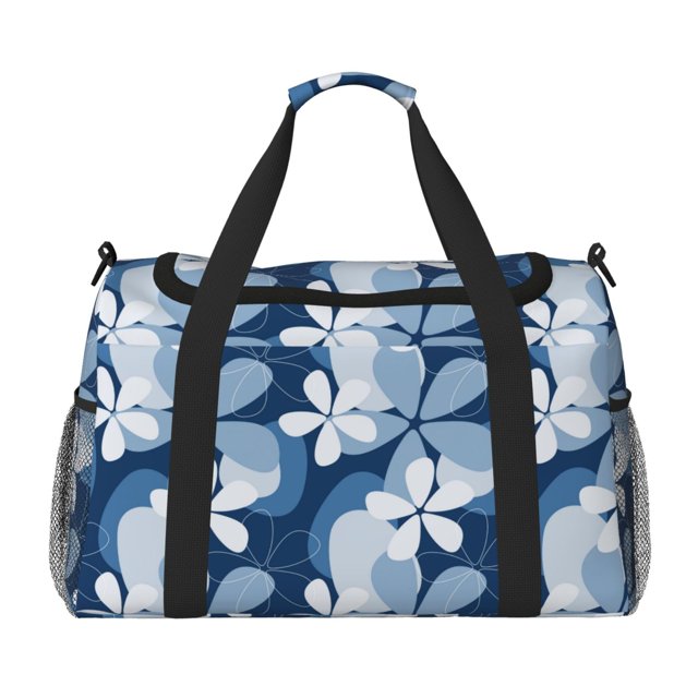Easygdp Flower Bolsa de Gimnasio, Bolsa de Viaje Duffel, Bolsa de Fin de Semana con Compartimentos, Bolsa de Mano para Noche