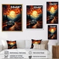 thumbnail image 4 of Designart "Retro Vehicle In Celestial Art I" Car Vintage Canvas Wall Art, 4 of 7