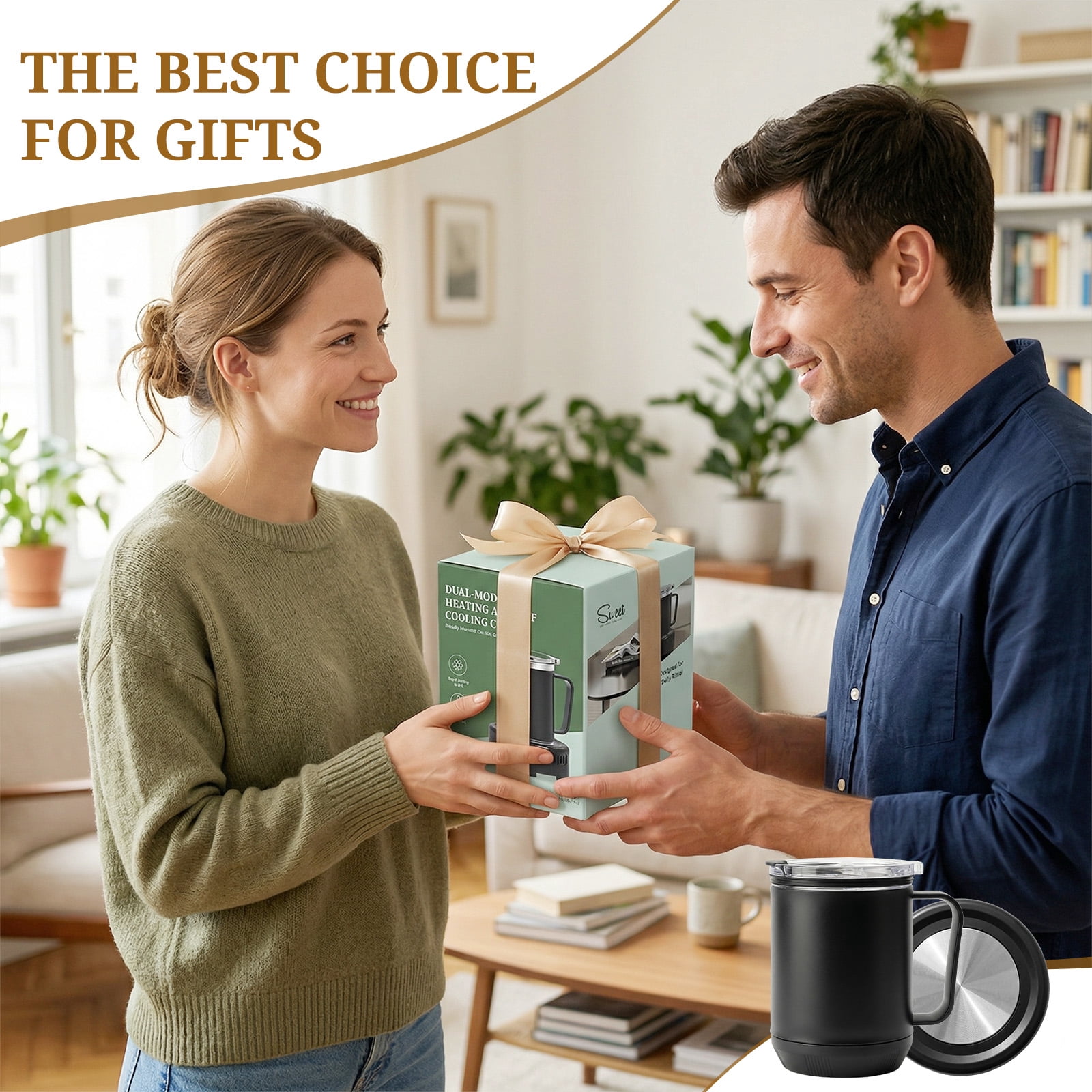 Haysky 2 IN 1 Coffee Tea Drinks Mug Warmer Cooler Desktop Heating and Cooling Beverage Plate for Water Milk Beer Cocoa US Plug