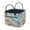 Blue Beach Print, variant on Bulopur Pink Gold Marble Print Quilted Laundry Basket Foldable Storage Basket with Handles Modern Laundry Baskets for Home Decorative Organization for Bedroom Bathroom