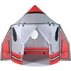 Pacific Play Tents Space Ship with Wings Fabric Play Tent, Red and Silver, Child