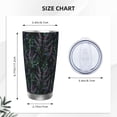 thumbnail image 4 of Susaid Lavender Flowers Print 20oz Car Cup,Insulated Coffee Cup Fully Spill Proof Travel Coffee Mug, Stainless Steel Tumbler for Work Home Outdoor Car-Straw Three-piece Set, 4 of 8