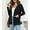 Black, variant on Uvplove Women's Long Sleeve Open Front Knit Cardigan Sweater with Pockets Dark Grey-L,S-2XL