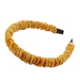 thumbnail image 2 of Minnieouse Diadema de moda coreana, diadema hecha a mano de Color sólido, accesorio de belleza, herramienta de estilismo para niñas de fiesta, suministros Accesorio para el cabello Amarillo Minnieouse AP011316-02B, 2 of 6