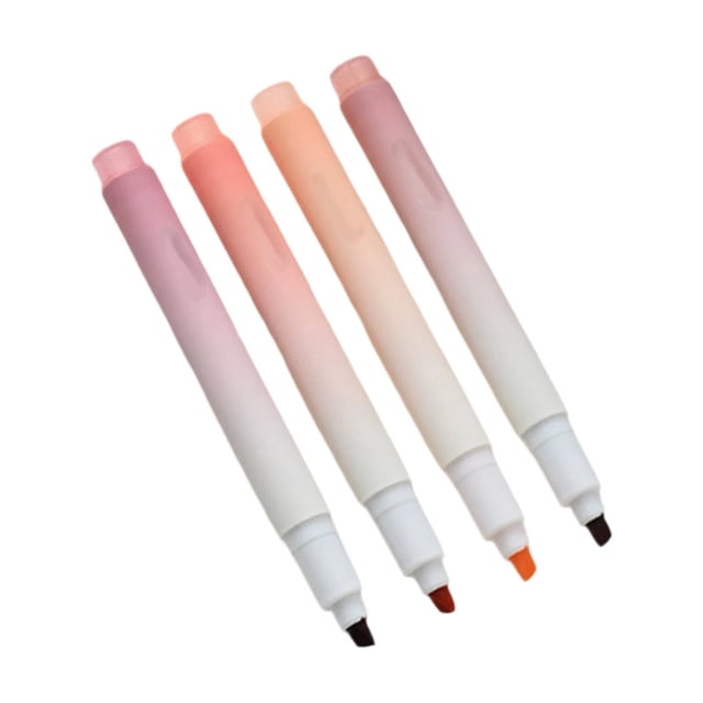 XIANXIAN Aesthetic Highlighters, 4 Pack, Muted Pastel Colors, Cute Highlighters Assorted Colors for Journaling, Highlighting, Underlining, Fast Dry, School Supplies