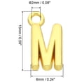 thumbnail image 2 of Colgantes de letras, 50 piezas de colgantes de alfabeto para hacer joyas, pulseras, dorado, M, 2 of 6