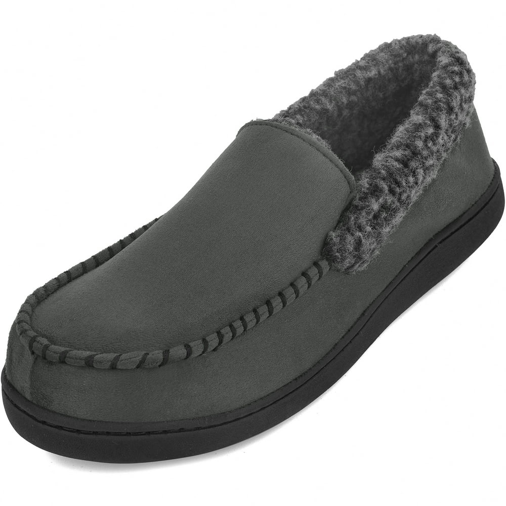 Vonmay - VONMAY Men's Moccasin Slippers Fuzzy House Shoes with ...