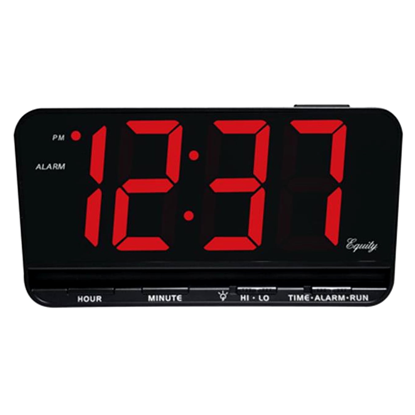 La Crosse Extra-Large 3" LED Electric Alarm Clock with Hi/Lo settings