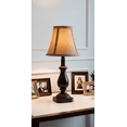 thumbnail image 1 of Mainstays 14.5 inch Camel and Bronze Accent Lamp, 1 of 5