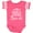 Football Pink and White, variant on Inktastic Mimi and Papaw Grandchild Boys or Girls Baby Bodysuit