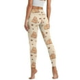 thumbnail image 2 of Renewold Capybara Love Beige Leggings with Pockets for Women Ladies Athletic Pants Compression Leggings High Waisted Butt Lifting Printed Leggings Womens Preppy Leggings, XL, 2 of 8