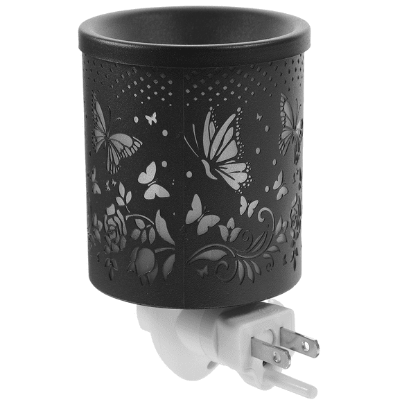 Metal Plug-In Wax Warmer Electric Wax Burner Melter Fragrance Warmer Night Lamp Scented Wax Warmer Oil Burner (As Shown 1)