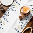 thumbnail image 4 of Table Runner - 70 Inch Long, Blue Grey Eucalyptus Kitchen Dining Table Runner Dresser Scarves, Watercolor Spring Weeping Botanical Farmhouse Decor for Coffee Tables Wedding Party Banquet, 4 of 8