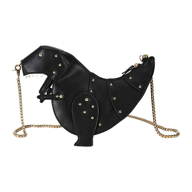 Bolso bandolera Moda Remache Cadena Cremallera Monedero Negro Sunnimix bolso de mujer cruzado