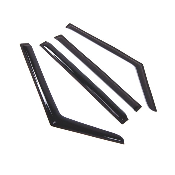 Car Window Rain Guard | Outside Mount Visors Auto Side Window Deflectors | Windows Visor Rain Shields Compatible with 2002-2014 Mercedes-Benz G500 G55 | 4 Pcs Set, WD2-727, Dark Smoke