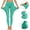 Mint Green, variant on Bloomae High Waist Yoga Pants with Pockets Butt Lifting Tummy Control No See Through Buttery Soft Workout Running Yoga Leggings for Women Purple L