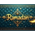 thumbnail image 5 of LUUFILx Ramadan Celebration Backdrop Crescent Moon Hanging Stars Night Decor Banner Festive Decorations Eid Mubarak Party Photography Props Ramadan Festival, 5 of 9