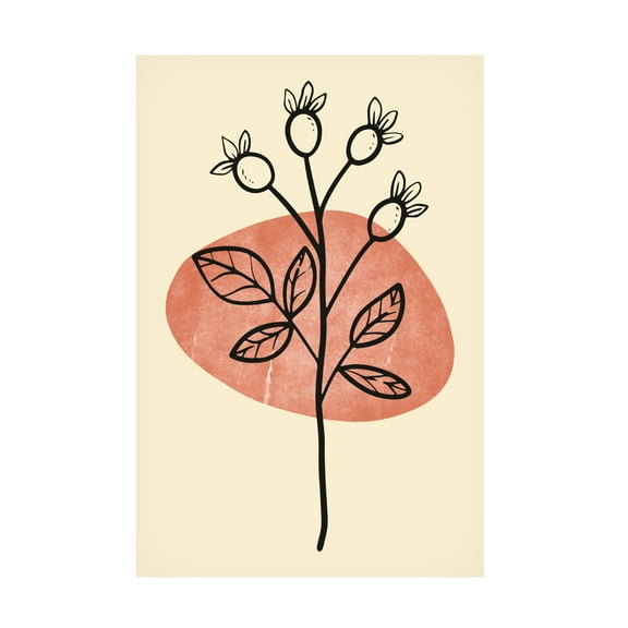 Trademark Fine Art jay stanley Minimal Flower Expression 1 Canvas Wall Art