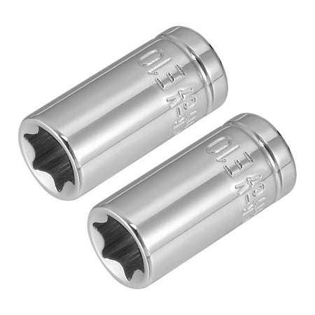 E10 Contact Set - 2Pcs 1/4-inch Drive E10 Torx Shallow Socket, Cr-V Steel