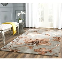 Safavieh Dip Dye Kayla Distressed Wool Area Rug, Gray/Beige, 2' x 3'