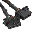 thumbnail image 1 of Obd Y Cable Adapter Cable Black Abs 1 To 2 Obd Adapter Splitter Y Cable Extension Cord Car Diagnostic Scan Tool, 1 of 8