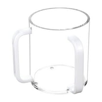 erfcxs Hand Washing Cup With Handles 5" Clear Acrylic Hand Washing Cup For The