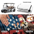 thumbnail image 6 of XYZCANDO American Eagle 250 Years Golf Cart Seat Cover - Terry Cloth 4 Pockets Universal Non-Slip 2 Passenger Golf Cart Accessory, 6 of 9