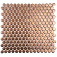 thumbnail image 6 of Cirkel 11.46 in. x 12.4 in. Matte Gold Porcelain Mosaic Wall and Floor Tile (9.87 sq. ft./case) (10-pack), 6 of 6
