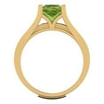 thumbnail image 4 of Clara Pucci 14K Yellow Gold 2.28 Natural Peridot Engraveable Engagement Ring + Wedding Band Set, 4 of 7