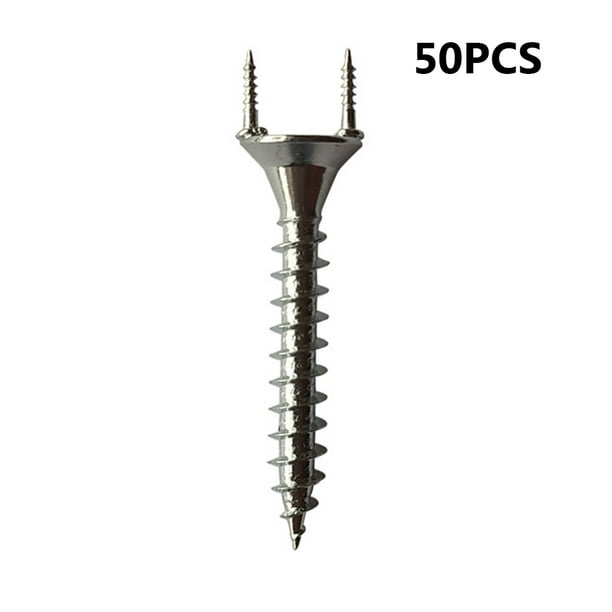 Clavo De Zócalo 50 clavos invisibles sin costuras para zócalo de madera maciza de dos cabezas (35 + 7,5 mm) Wdftyju Libre de BPA