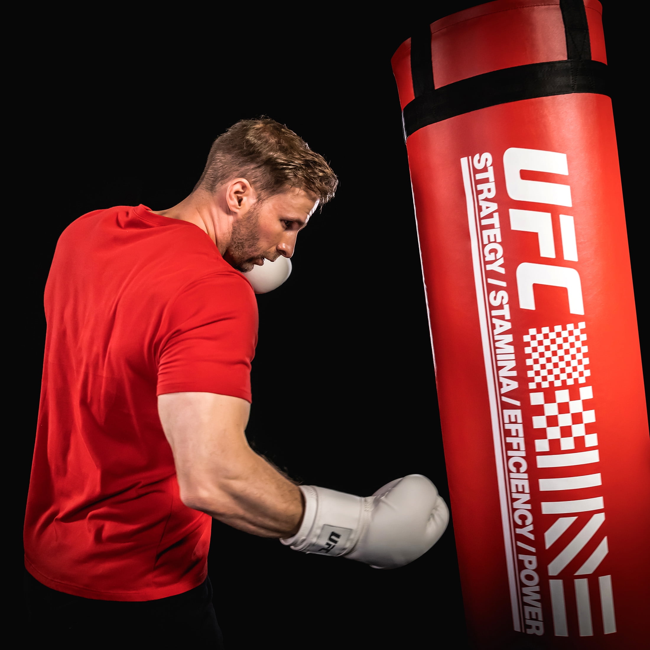 UFC Tonal Boxing Training Gloves - 18oz, White - Premium Performance, Maximum Shock Absorption Protection for Boxing & MMA Sparring, Bag/Mitt Work, & Cardio Fitness