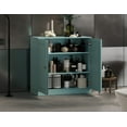 thumbnail image 3 of 100% Solid Wood 32" Bathroom Cabinet with Solid Doors and Adjustable Shelves, 3 of 5