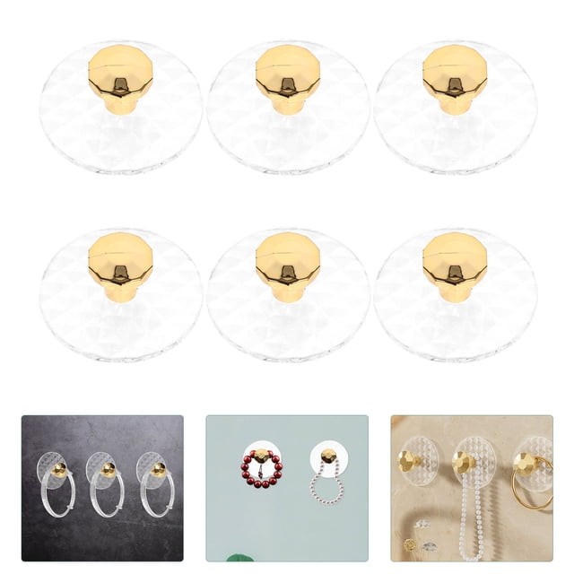 BRIGHTFUFU 6Ud Adhesivos Multifuncionales De Pared En Color Dorado Para Hogar
