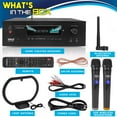 thumbnail image 7 of Pyle PT888BTWM 5.2 Channel Bluetooth Audio Receiver Amp w/ 2 Microphones, 7 of 7