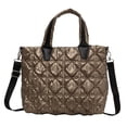 thumbnail image 1 of Bolso de mano acolchado para mujer, bolso de mano tipo shopper, bolso tipo hobo suave e impermeable, bolsos de hombro ligeros para el trabajo, el entrenamiento, 1 of 7