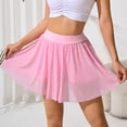 thumbnail image 5 of Wutalume Womens Skirts with Shorts, 2-in-1 High Waisted Yoga Skirt with Pockets, Athletic Tennis Golf Skirt with Built-in Compression Shorts, Quick Dry Activewear Skort,Pink M, 5 of 6