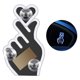 thumbnail image 1 of Car Solar-powered Triangular Window Heart-shaped Ambient Light Interior Wiring-free LED Ambient Light, 1 of 4