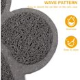 thumbnail image 5 of Tapis de litière pour chat Tapis antidérapant Forme de pate Alimentation Eau Tapis de table Tapis pour chien Pet Cat Kitty, 30 * 40cm (Gris), 5 of 5