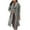 Gray, variant on Hfyihgf Womens Notched Lapel Coat Classic Single Breasted Pea Coat Winter Woolen Long Trench Overcoat Outwear with Waist Belt(Gray,L)