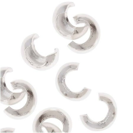 - Silver Plated Crimp Bead Covers 3mm (50)
