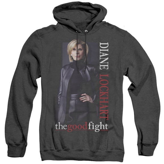 The Good Fight Diane Adult Heather Hoodie Sweatshirt Black