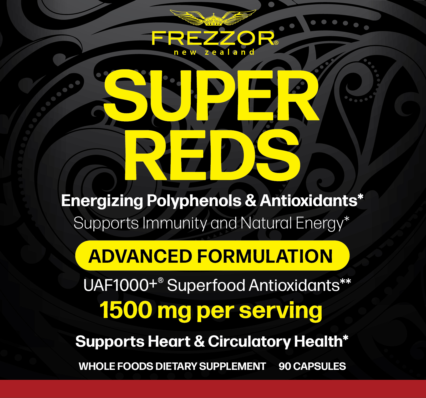 FREZZOR Omega 3 Black Green Lipped Mussel Oil, 53x Higher potency for Superior Joint Comfort & Mobility, No Fishy Aftertaste, 1 Bottle, 60 Softgels plus 1 Bottle of Super Reds