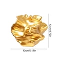 thumbnail image 3 of Resin Flower Vase Boho Style Modern Decor Centerpiece for Living Room Dining Room Office Elegant Sculpture Gold, 3 of 6