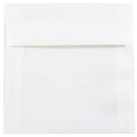 JAM Paper 5.5x5.5 Translucent Envelopes, Platinum, 250/Pack