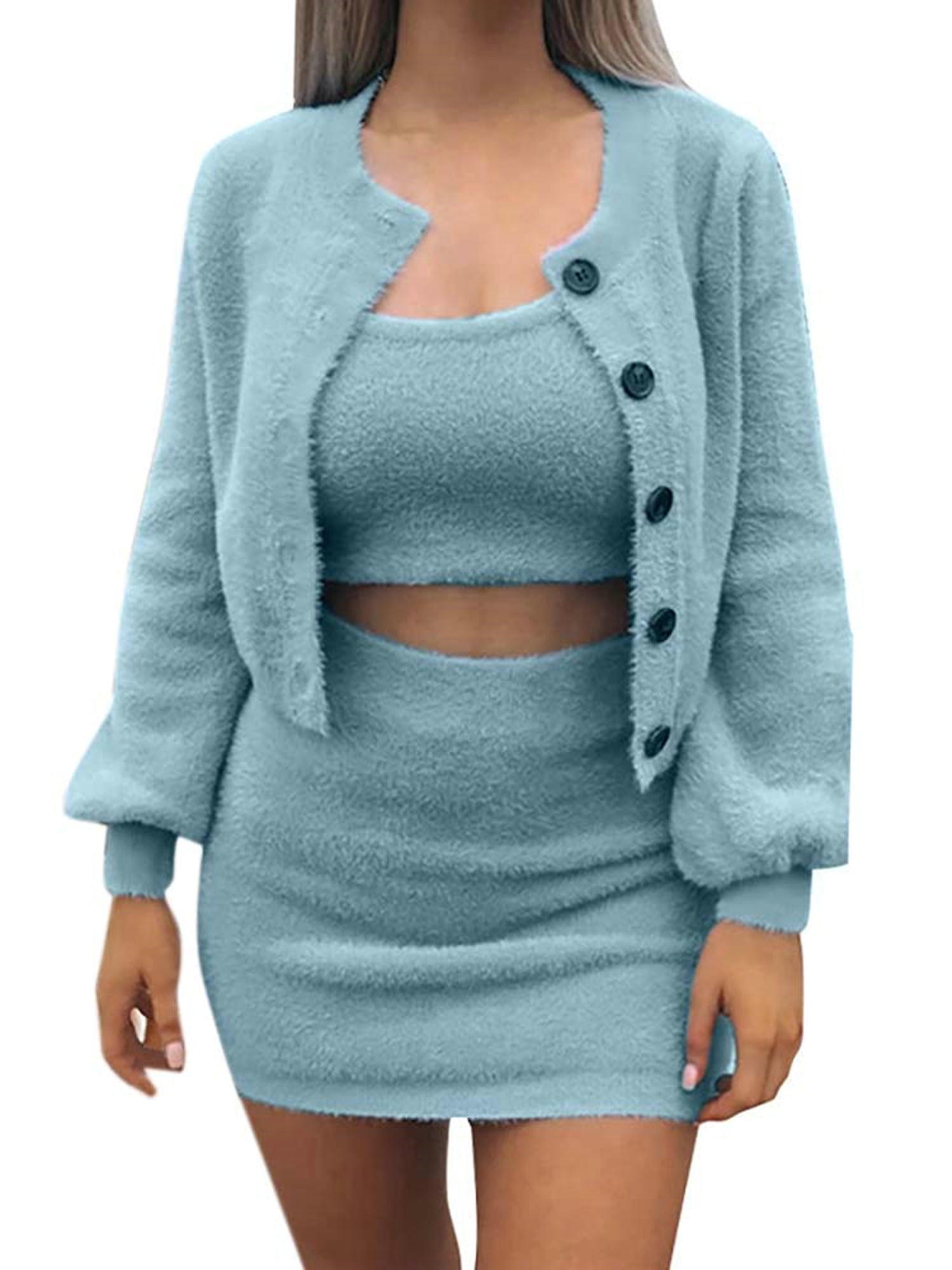 cardigan short set