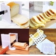 thumbnail image 5 of Rebanadora de pan para panificadora casera, tabla de cortar y guía para rebanar, plegable y compacta, blanca JFHHH pequeña, 5 of 5