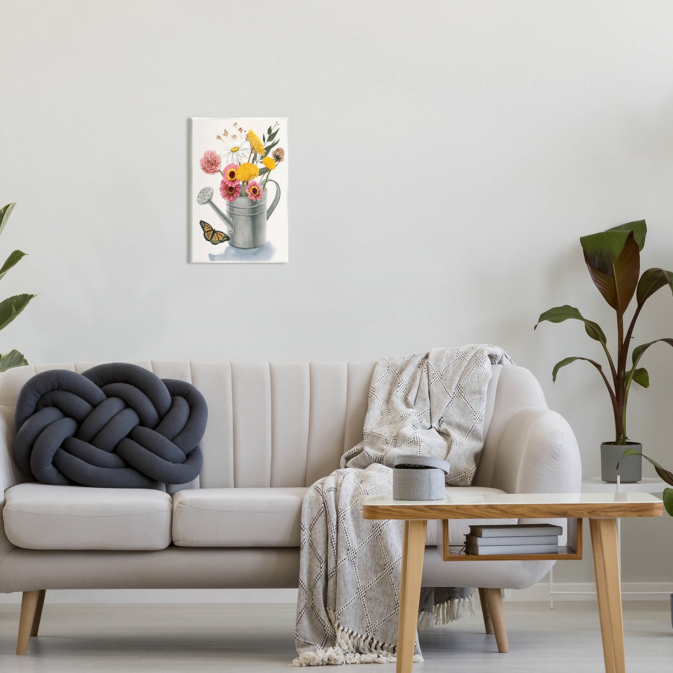 Stupell Industries Traditional Watering Can Flower Bouquet Painting Unframed Art Print Wall Art, Design by Grace Popp