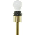 thumbnail image 5 of DecMode Contemporary Metal Dome Shaped Table Lamp, 10"W x 28"H with Black/Gold Metallic Finish, 5 of 10