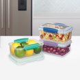 thumbnail image 4 of Sistema Klip It Food Storage Containers, 1 L, Assorted Colours, 3 Pack, 4 of 5